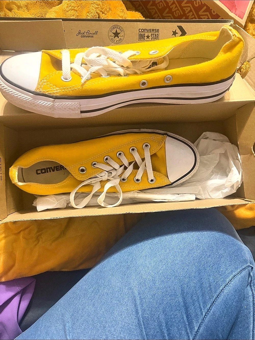 Converse Chuck Taylor All Star Low Top Yellow & White Sneakers